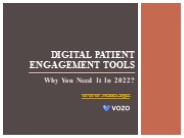 Digital Patient Engagement Tools