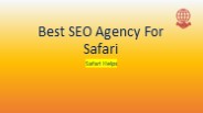 Best SEO Agency For Safari