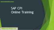 SAP CPI online Training By Proexcellency.