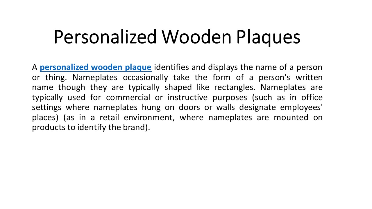 personalised wooden plaques