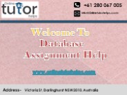 Database Assignment Help PPT
