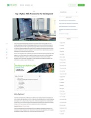 Top 6 Python Web Frameworks For Development