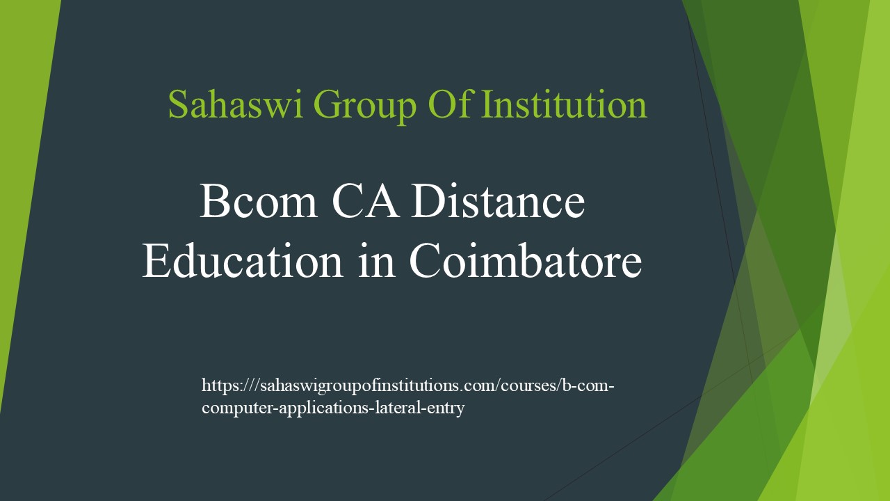 PPT CA Distance Education in Coimbatore PowerPoint presentation