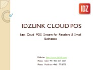 Why IDZlink POS Fit for Your Retail Business?