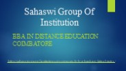 BBA in Distance Education Coimbatore