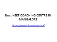 NEET coaching centre in mangalore