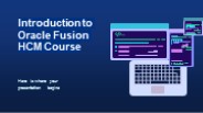 oracle fusion hcm online training