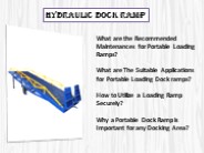 Dock Ramp Manufacturers in Chennai