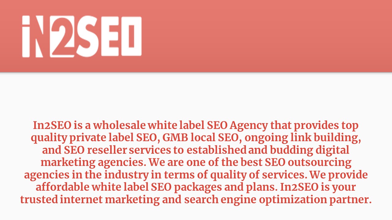 Private Label SEO - IN2SEO