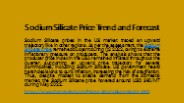 prices of Sodium Silicate online