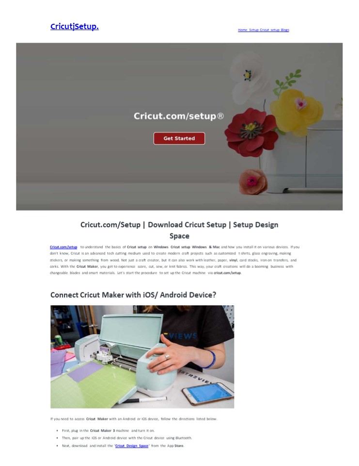 Cricut.come/Setup | Download Cricut Setup