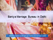 Baniya Marriage Bureau in Delhi