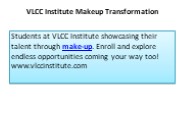 vlcc institute makeup transformation course