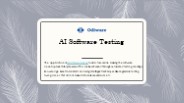 AI Software Testing