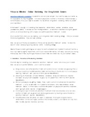 Addiction Treatment Marketing