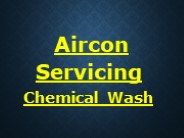 What is an aircon servicing chemical wash?