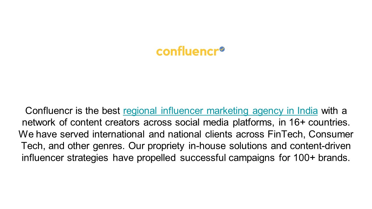 Regional influencer marketing India