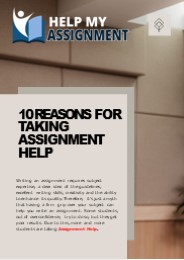 10 Reasons For Taking Assignment Help