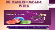 Best Top ISI Marked Cable & Wire
