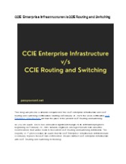 CCIE Enterprise Infrastructure v/s CCIE Routing and Switching