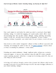 effective content marketing strategy
