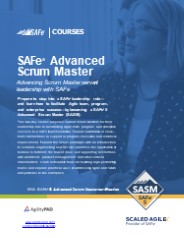 SAFe®  Advanced Scrum Master