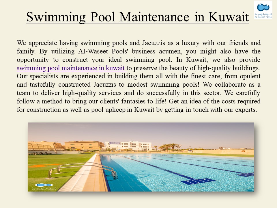 PPT Swimming pool maintenance in Kuwait PowerPoint presentation