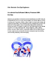 Hire Remote DevOps Engineers | Virtual Experts