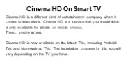 Cinema hd on smart tv