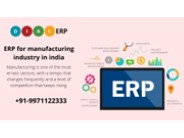 ERP for manufacturing industry in india