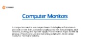 Computer Monitors - EjobberUK