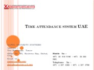 Time attendance system UAE