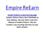 Best Refer and Earn App | Cashback App | Empire ReEarn