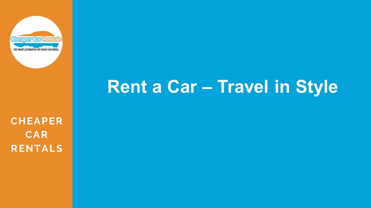 PPT Rent a Car Travel in Style PowerPoint presentation free to
