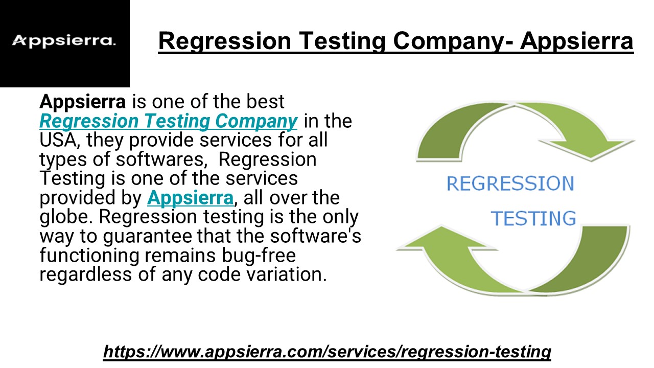 Regression Testing Company- Appsierra