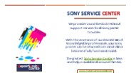 Sony Repair Service Center in USA