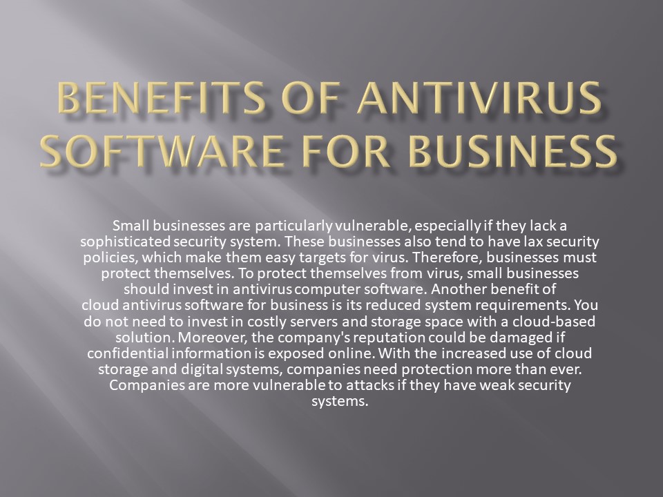 Esure Benefits AI's of Antivirus Software for Businesses