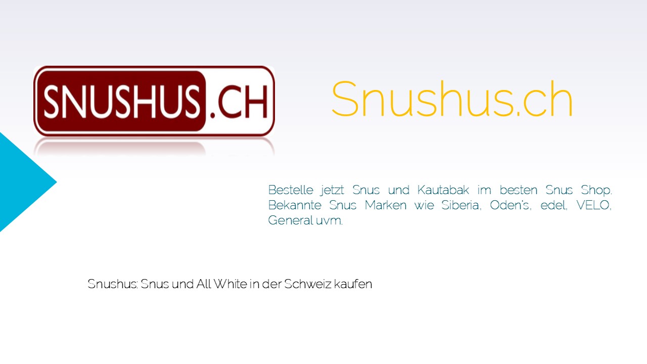 White Fox Snus In Der Schweiz Kaufen
