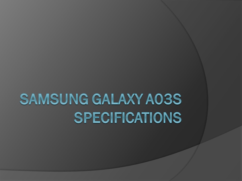 Samsung Galaxy A03s Specifications