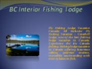 BC Interior Fishing Lodge