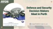 Defence and security decision makers meet in Perth