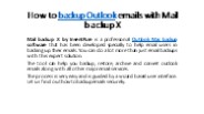 Outlook Email Backup Tool