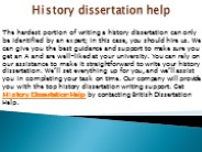 History dissertation help