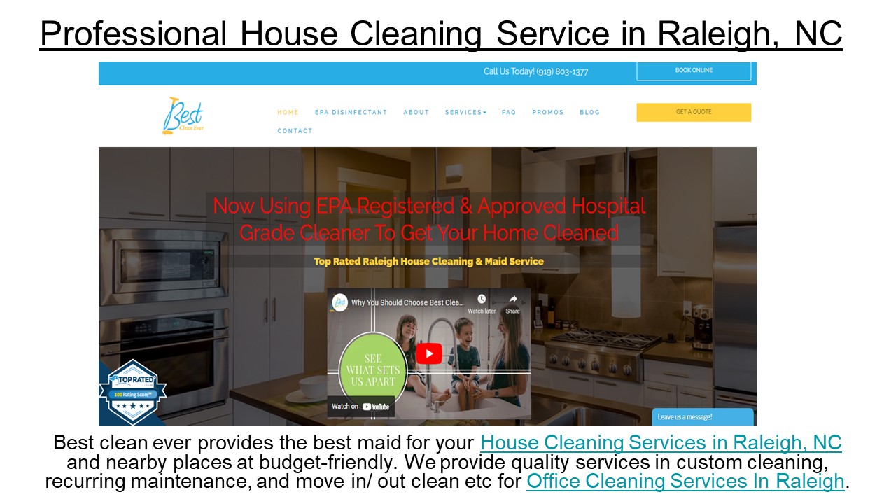 PPT House Cleaning Services in Raleigh, NC Best Clean Ever