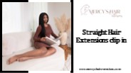 Straight Hair Extensions Clip In