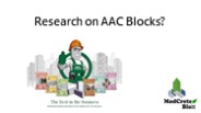 Research on AAC Blocks?