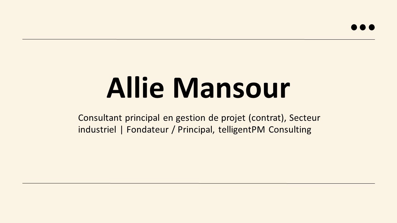 Allie Mansour - Un multitâche exceptionnel - Canada