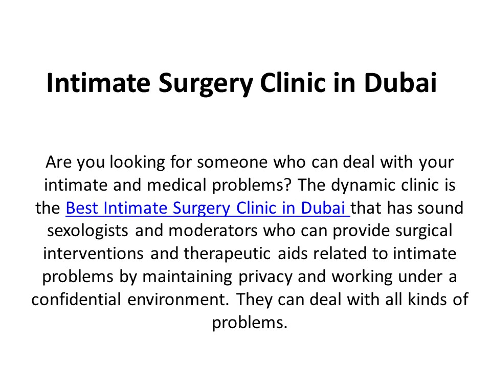 Intimate Surgery Clinic in Dubai