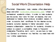 Financial Dissertation Help
