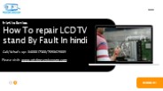 HOW TO REPAIR LCD TV STAND BY FAULT